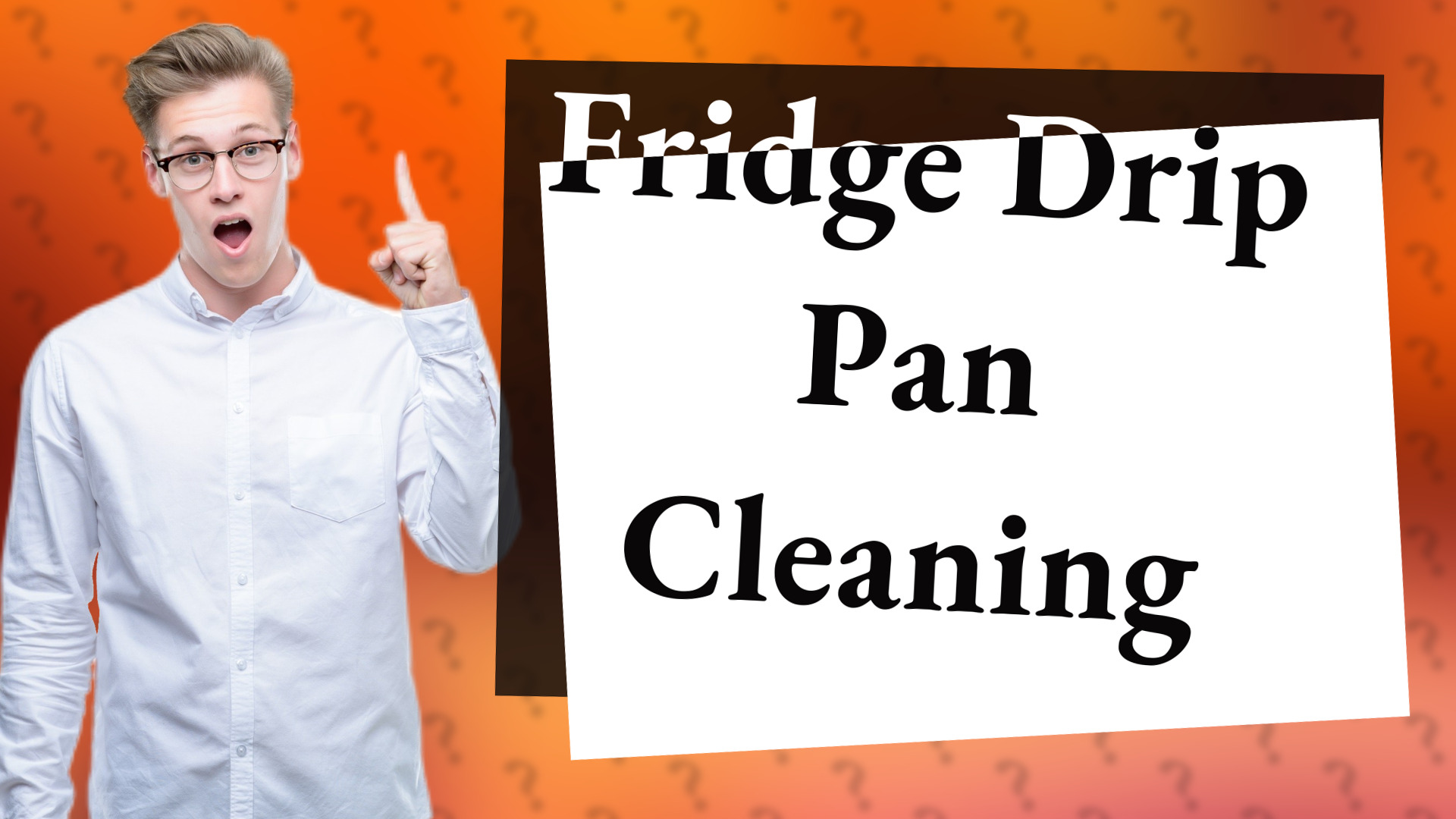 Fridge Drip Pan Cleaning