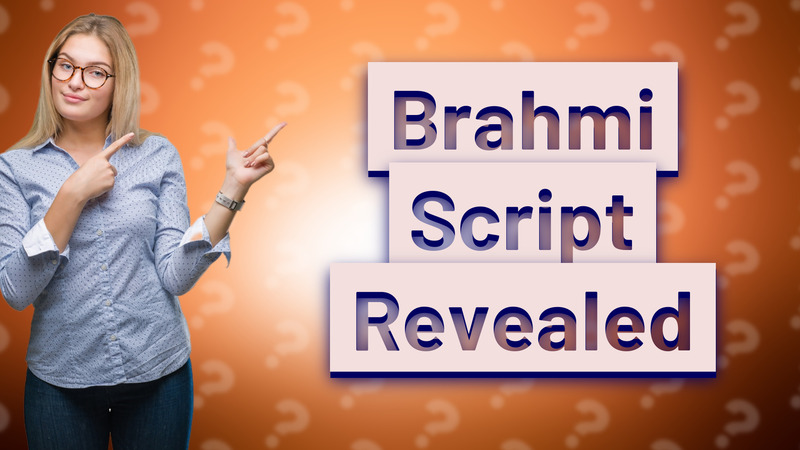 Brahmi Script Revealed