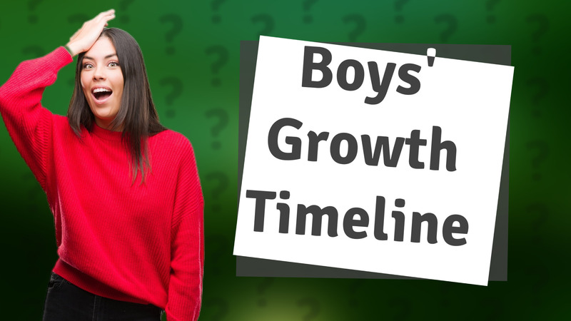 Boys' Growth Timeline