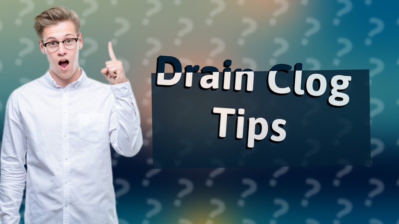 Drain Clog Tips