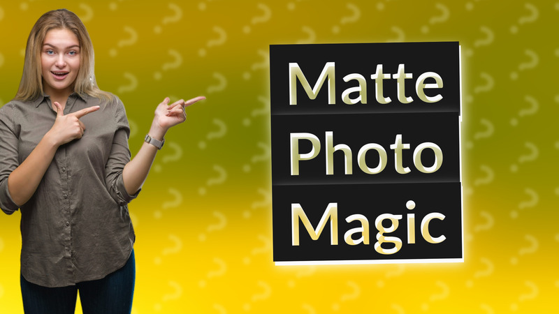 Matte Photo Magic