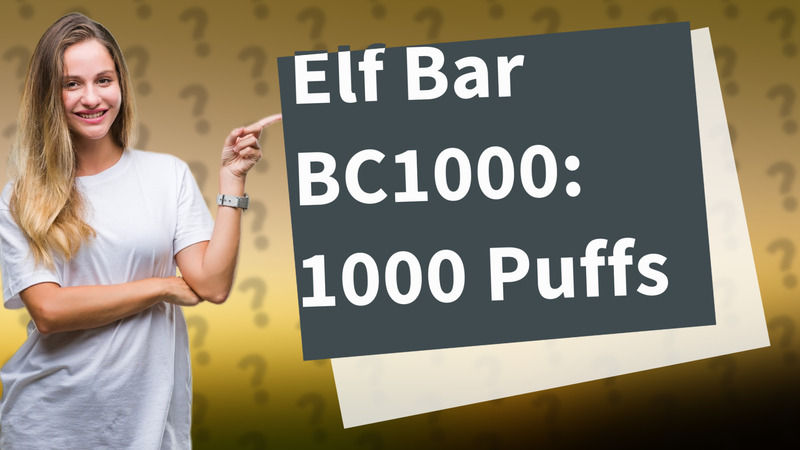 Elf Bar BC1000: 1000 Puffs