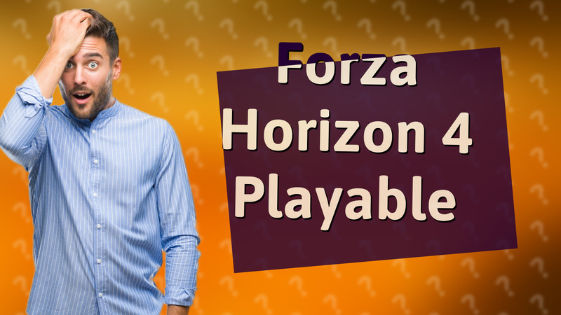 Forza Horizon 4 Playable