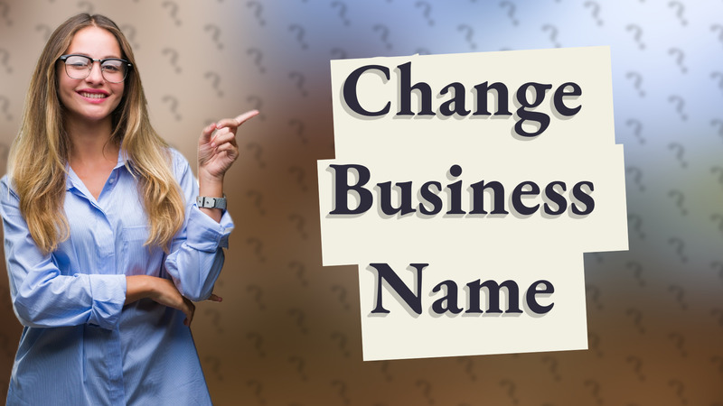 Change Business Name