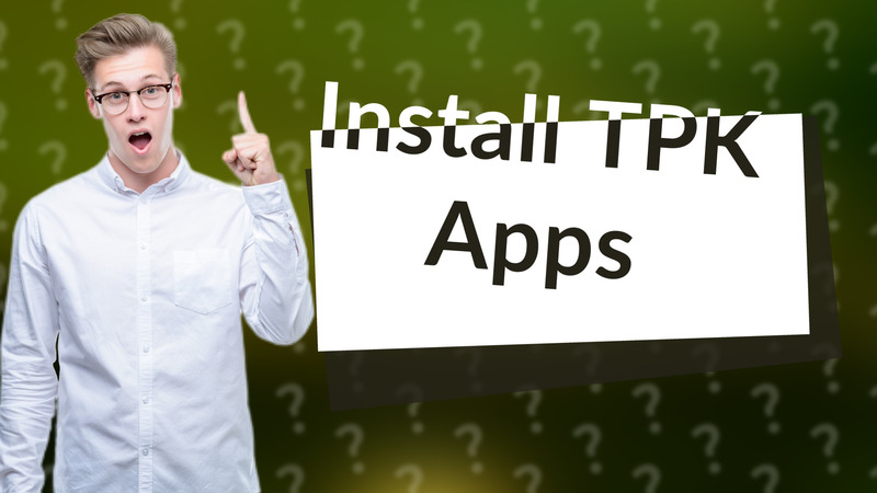 Install TPK Apps