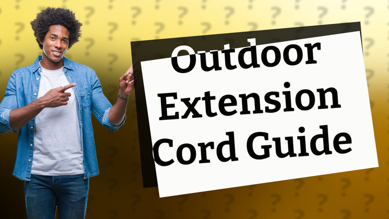 Outdoor Extension Cord Guide