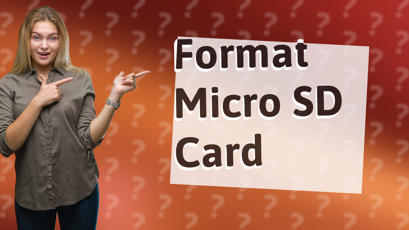 Format Micro SD Card
