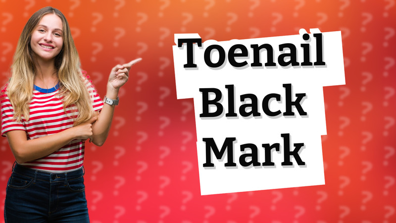 Toenail Black Mark