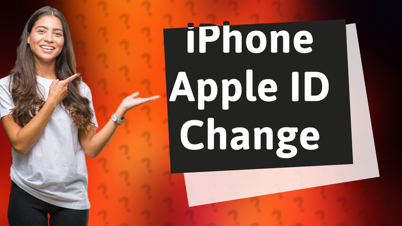 iPhone Apple ID Change