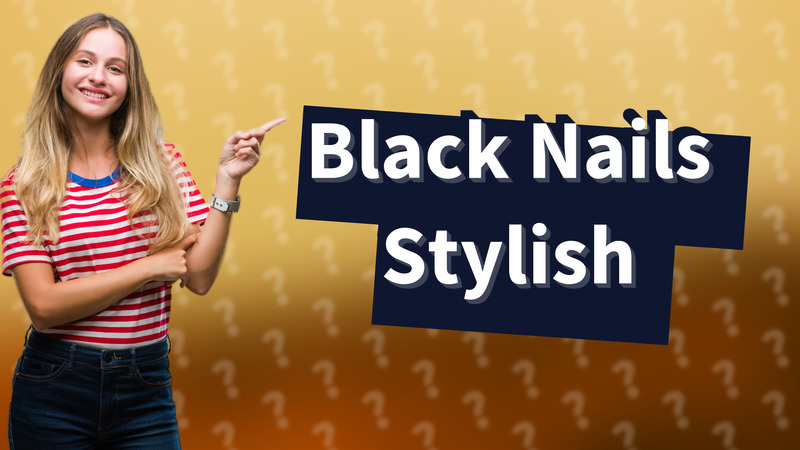 Black Nails Stylish