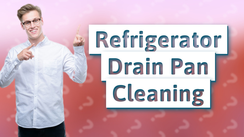 Refrigerator Drain Pan Cleaning