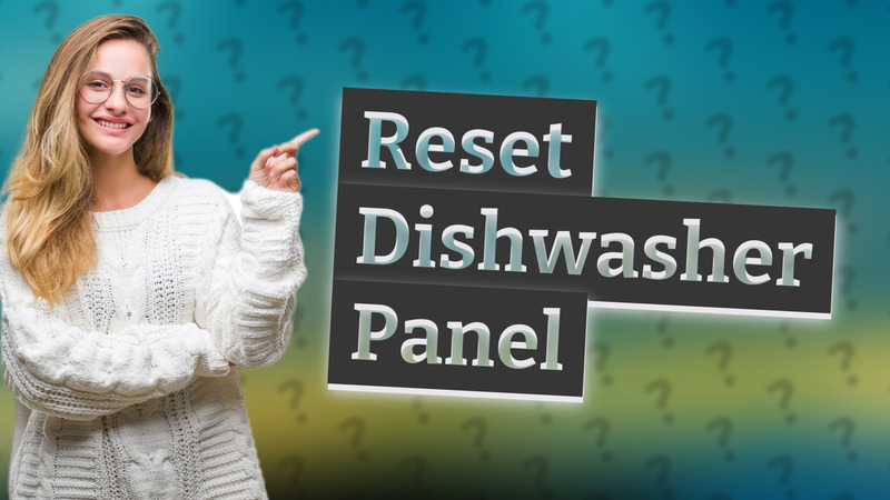 Reset Dishwasher Panel