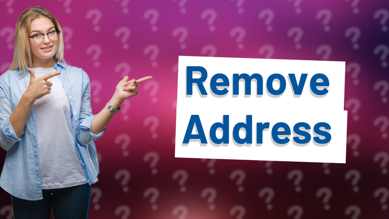 Remove Address