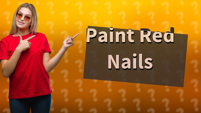 Paint Red Nails