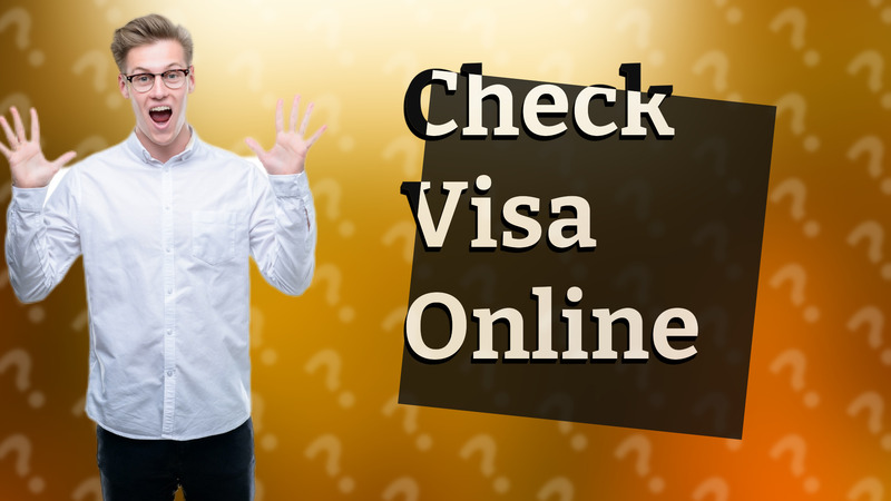 Check Visa Online