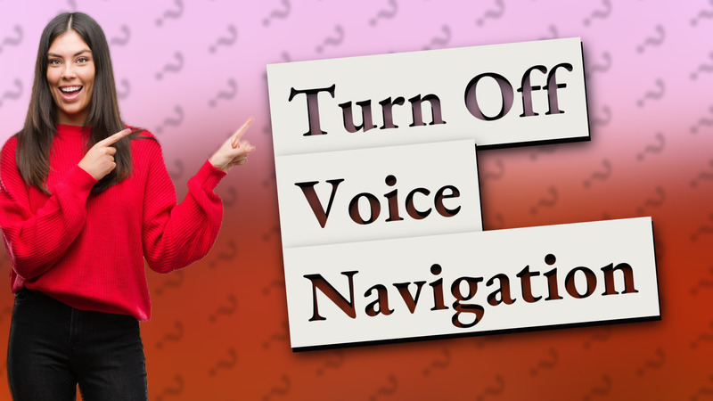Turn Off Voice Navigation