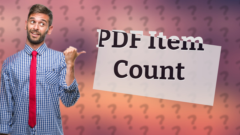 PDF Item Count
