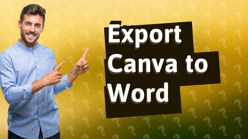 Export Canva to Word