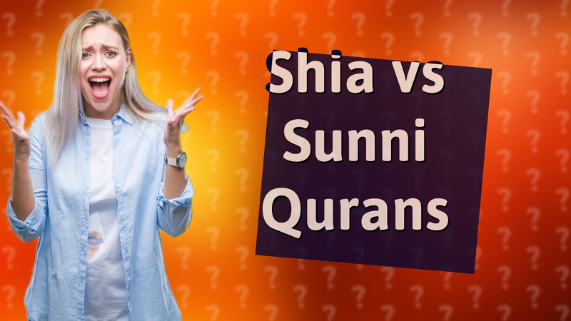 Shia vs Sunni Qurans