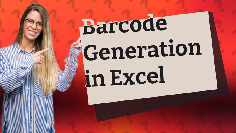 Barcode Generation in Excel