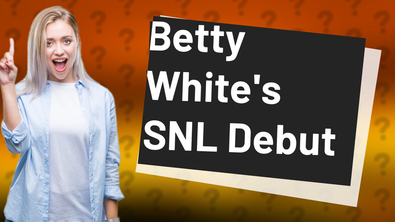 Betty White's SNL Debut