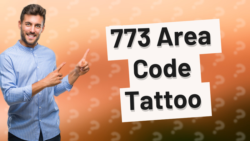 773 Area Code Tattoo