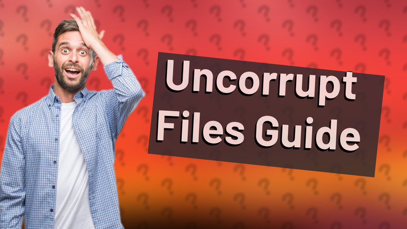Uncorrupt Files Guide