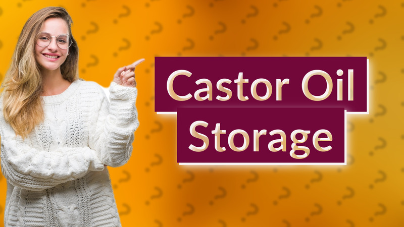 Castor Oil Storage