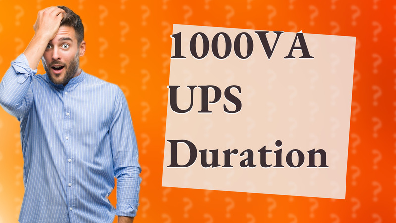 1000VA UPS Duration