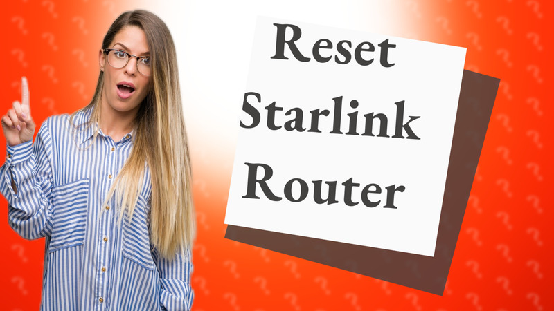 Reset Starlink Router