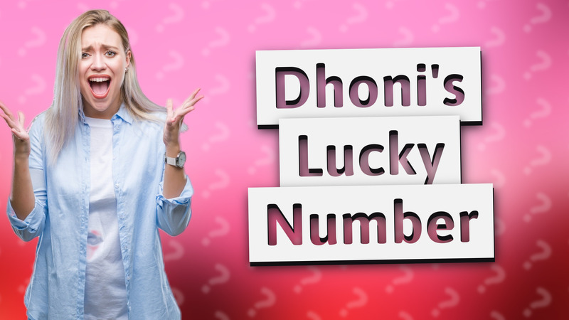 Dhoni's Lucky Number