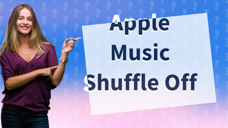 Apple Music Shuffle Off