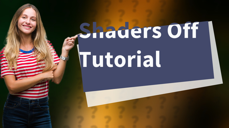 Shaders Off Tutorial