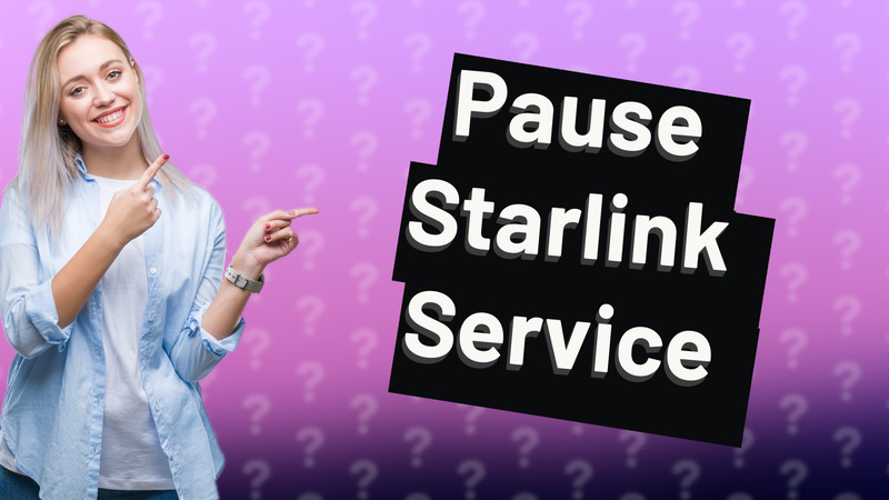 Pause Starlink Service
