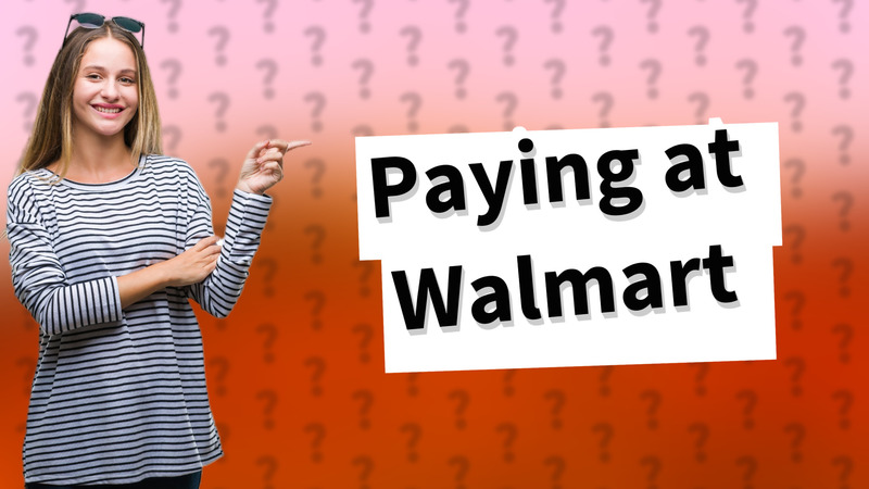 Paying at Walmart
