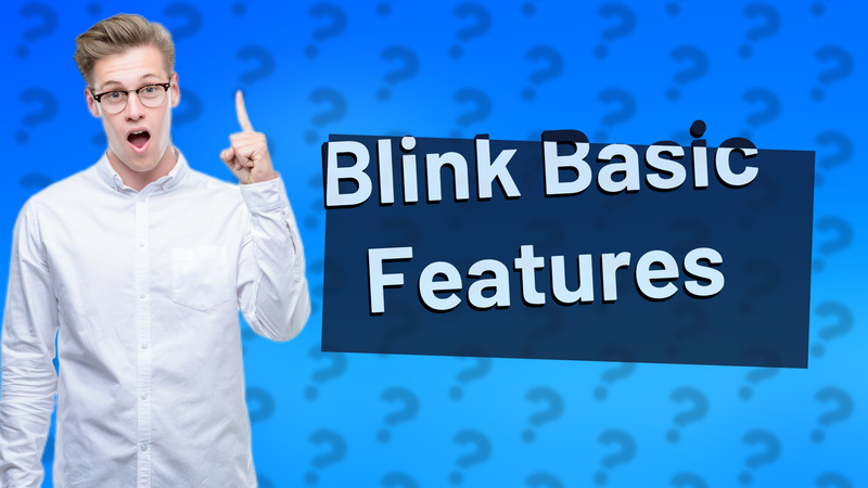 Blink Basic Features
