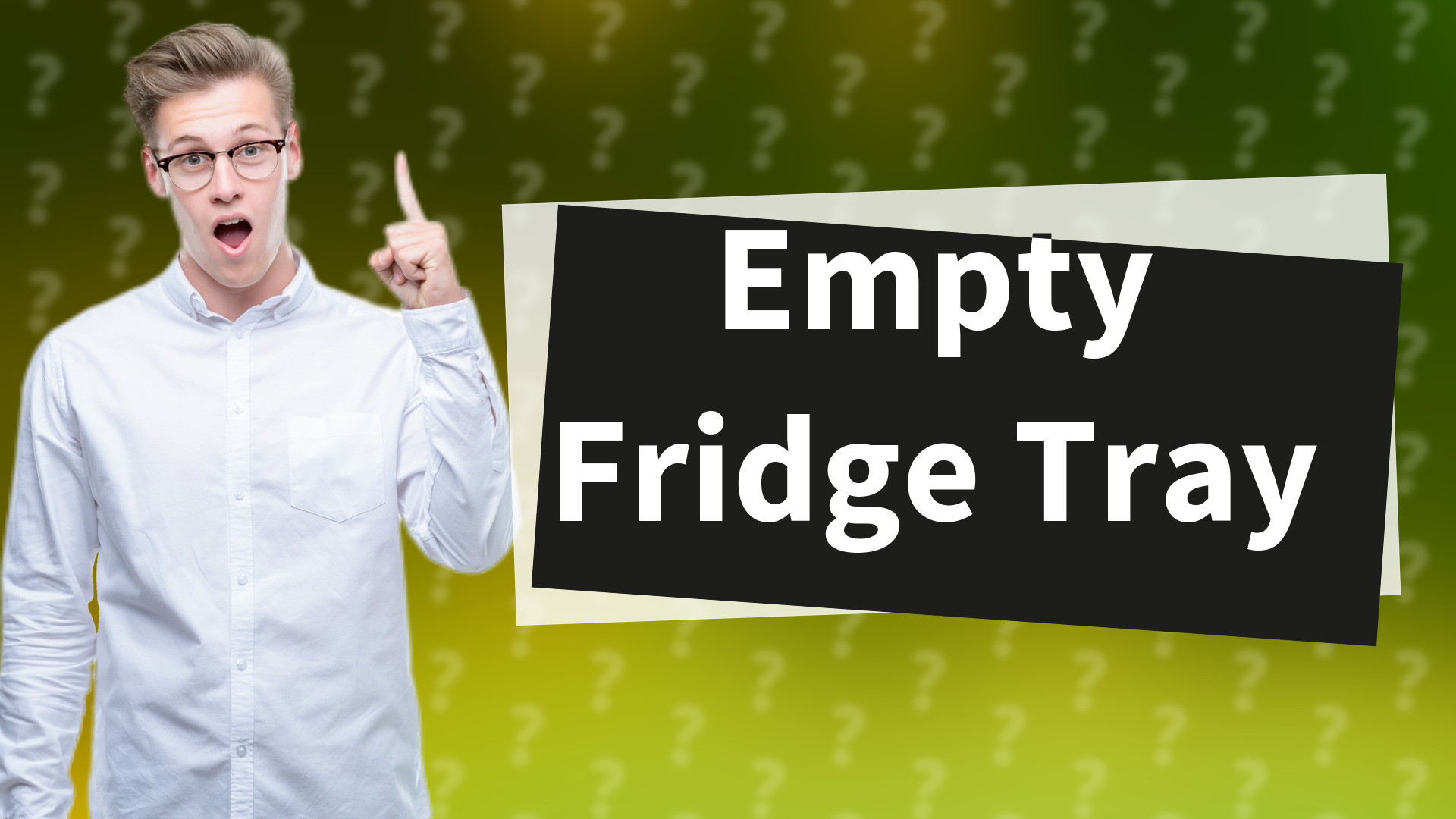 Empty Fridge Tray