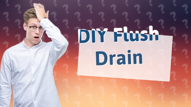 DIY Flush Drain