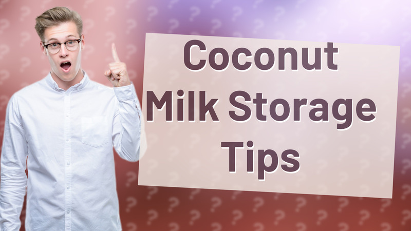Coconut Milk Storage Tips