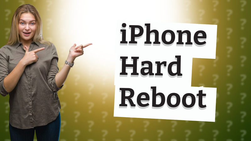 iPhone Hard Reboot
