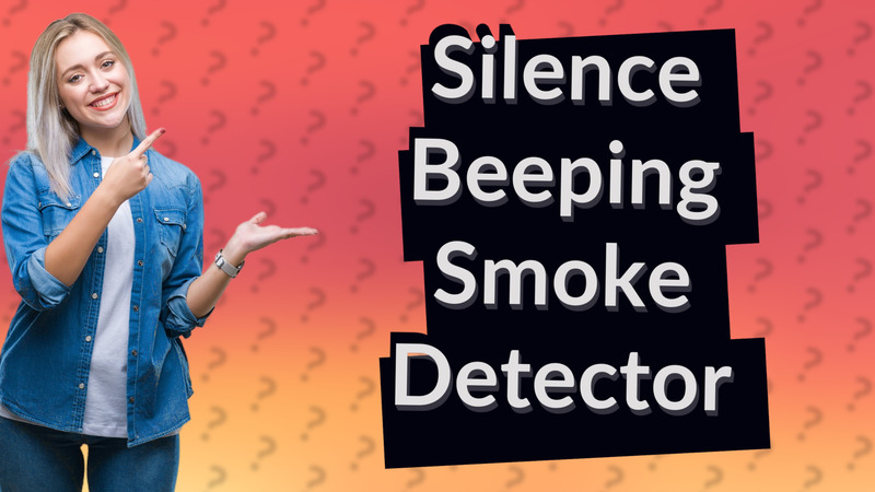 Silence Beeping Smoke Detector