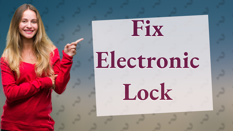 Fix Electronic Lock