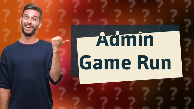 Admin Game Run