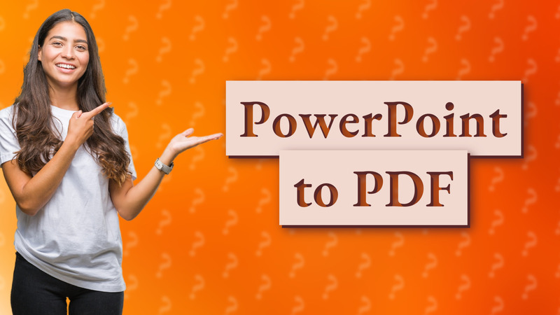 PowerPoint to PDF