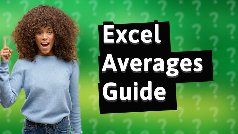 Excel Averages Guide