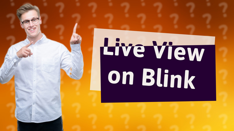 Live View on Blink