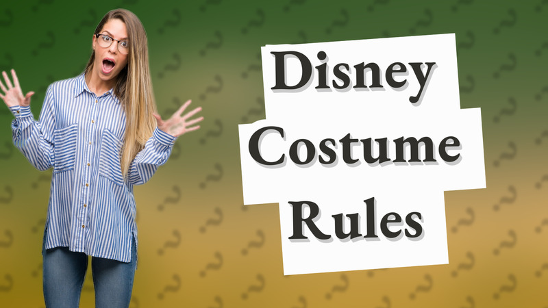 Disney Costume Rules