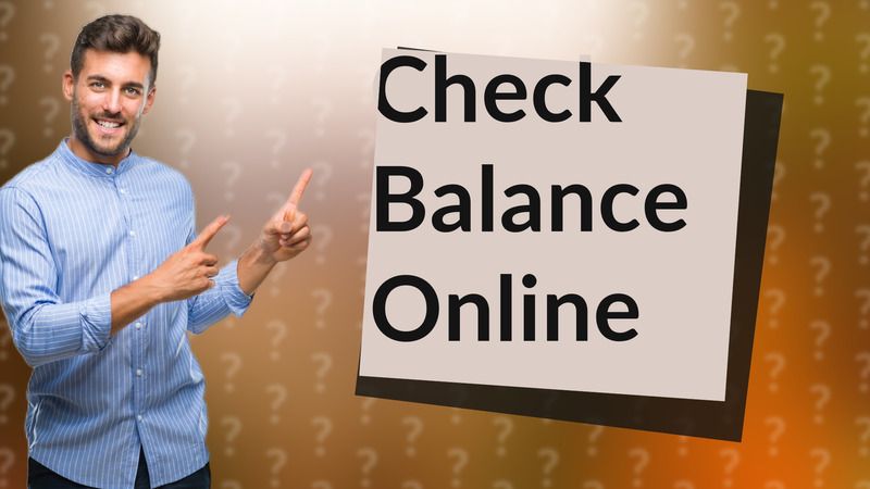 Check Balance Online