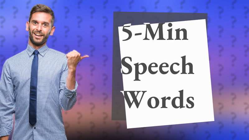 5-Min Speech Words