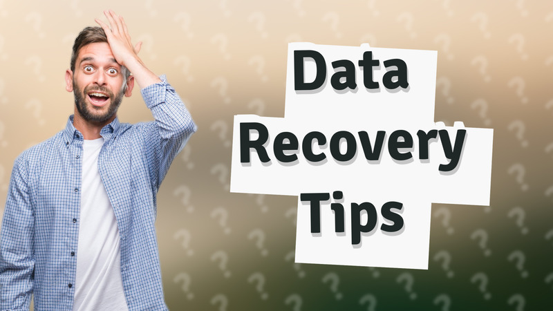 Data Recovery Tips